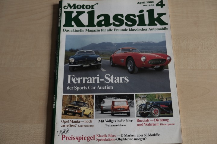 Deckblatt Motor Klassik (04/1989)
